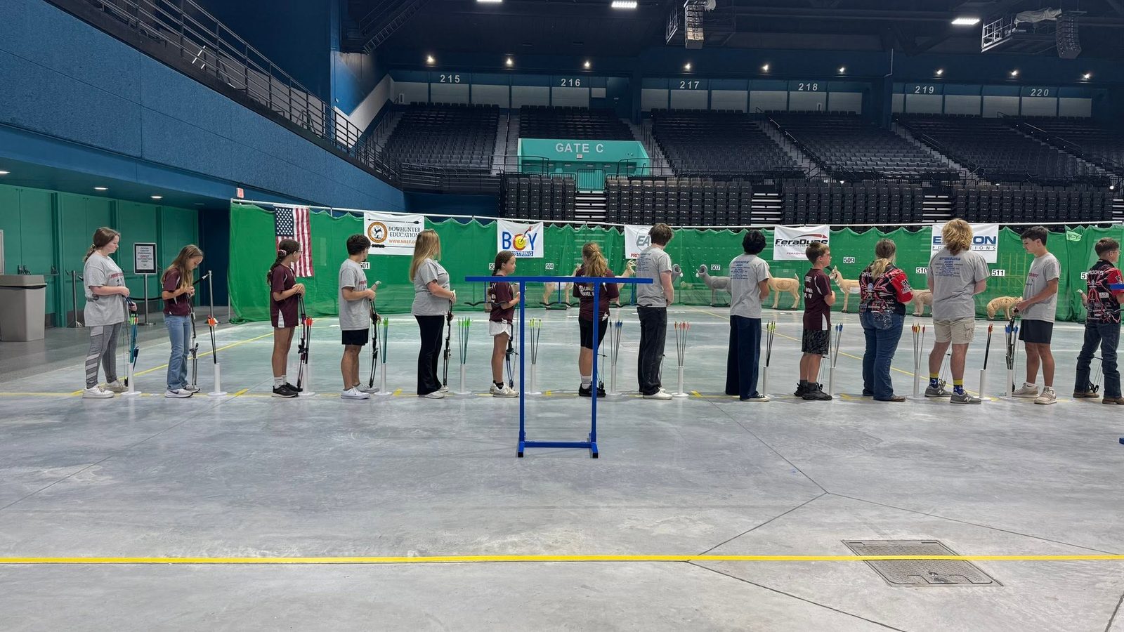 Alderson Archery lined up at the 2026 NASP Championship in Daytona, Florida