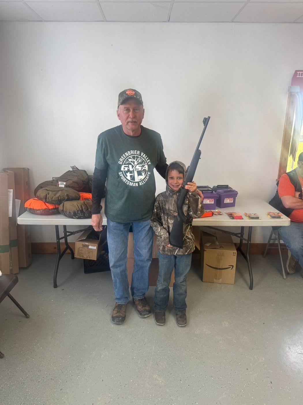Another young hunter with a rifle from the Youth Squirrel Hunt